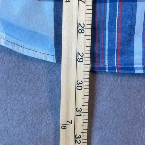 Columbia Mens Regular Fit Short Sleeve Plaid Button Up Shirt Size Large - Picture 5 of 6